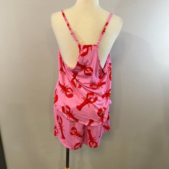 NWOT SHADY LADY Print Short Pajamas in Red Print (S/M) - Picture 4 of 9